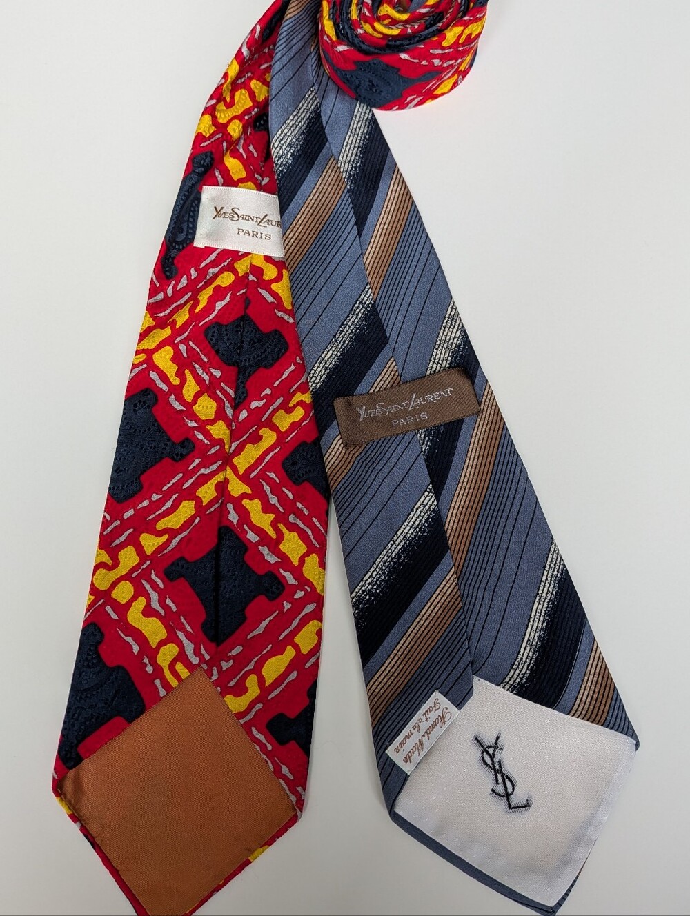 Yves Saint Laurent Vintage Patterned Ties